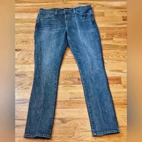 Madewell Mens Skinny Wellmoor Wash Denim Blue Jeans Style J9513 Size 36W X 32L - Picture 1 of 9